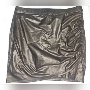 SHEIN Shiny Black Mini Skirt